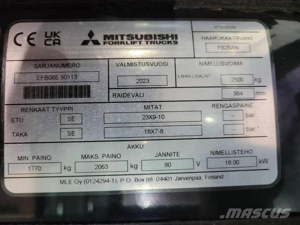 Mitsubishi FB 25 AN Sähkötrukit