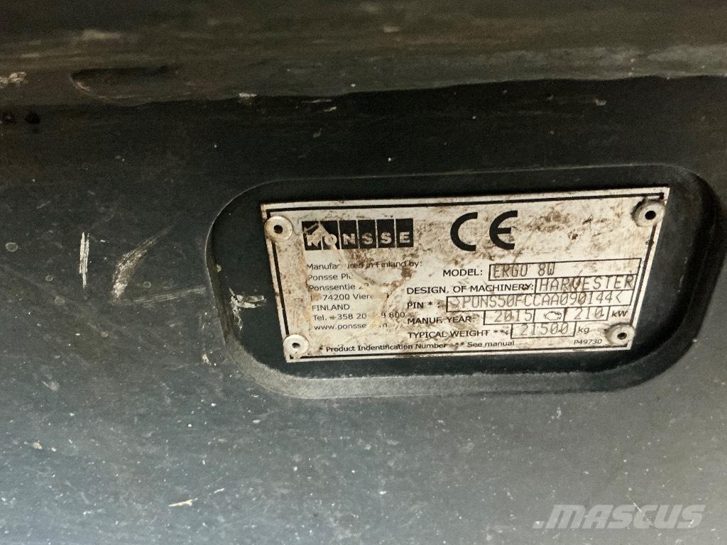 Ponsse ERGO 8W Harvesterit