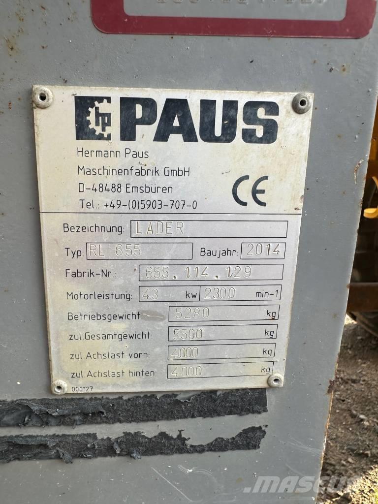 Paus RL 655 Pyöräkuormaajat