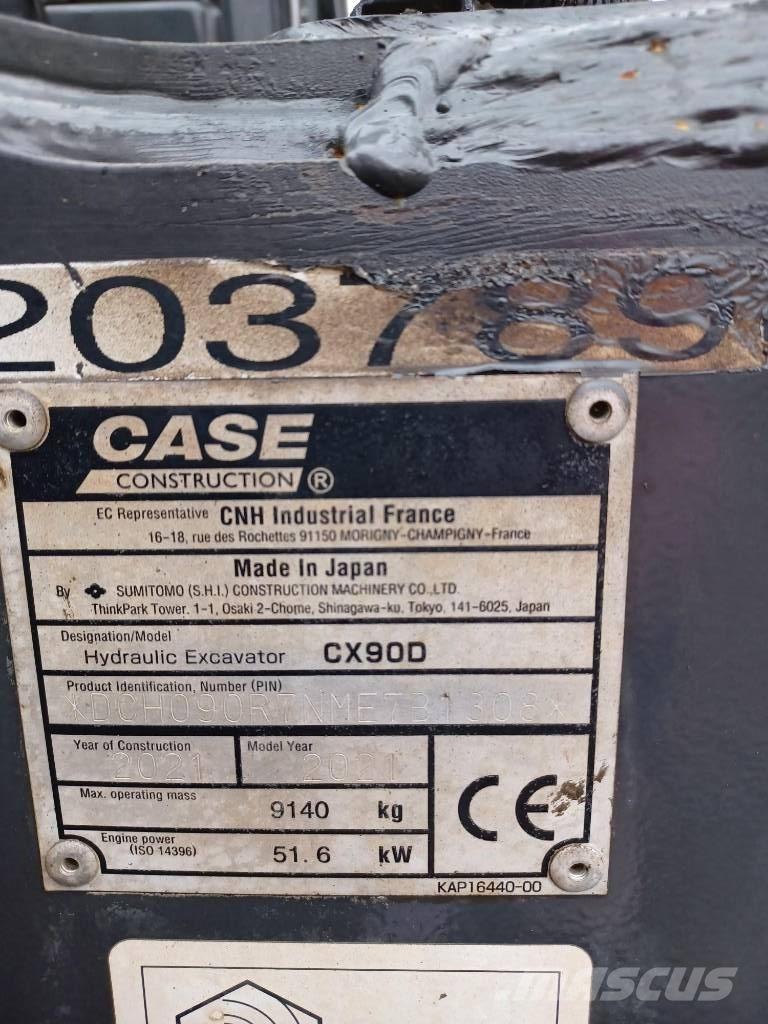 CASE CX 90 D Midikaivukoneet 7t - 12t