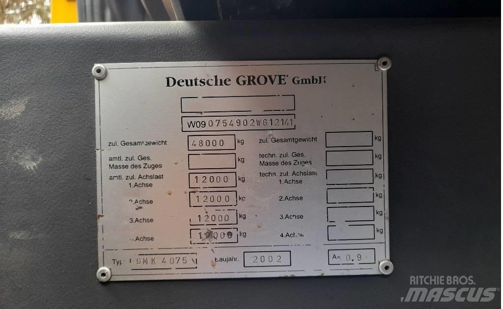 Grove GMK 4075 Mobiilinosturit
