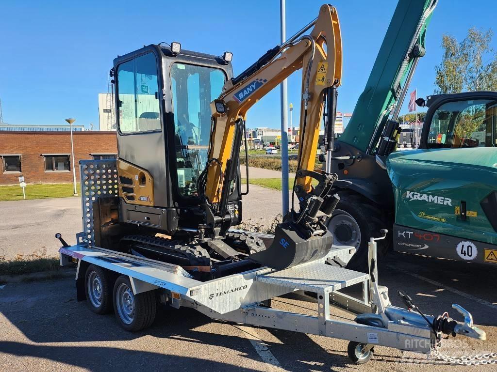 Sany 1.8 T Med Släp Minikaivukoneet < 7t