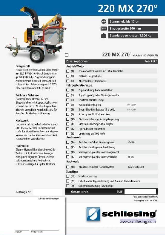 Schliesing 220 MX Haketuskoneet
