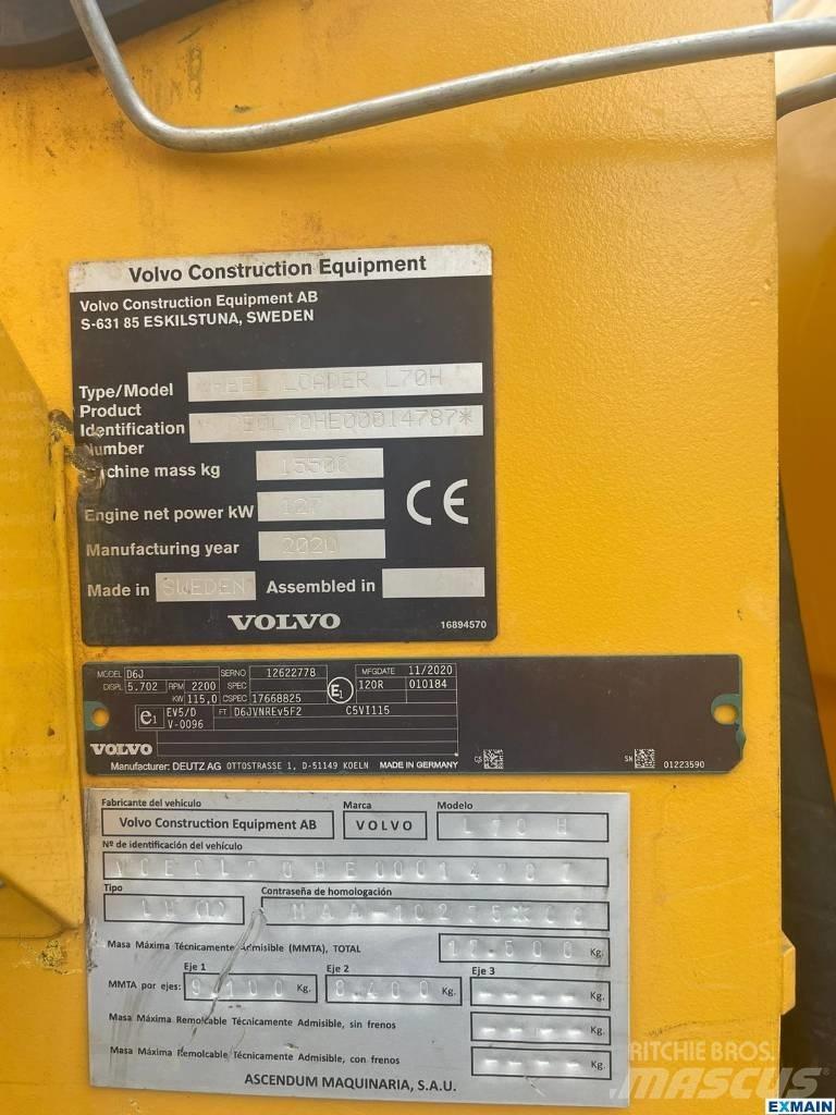 Volvo L 70 H Pyöräkuormaajat