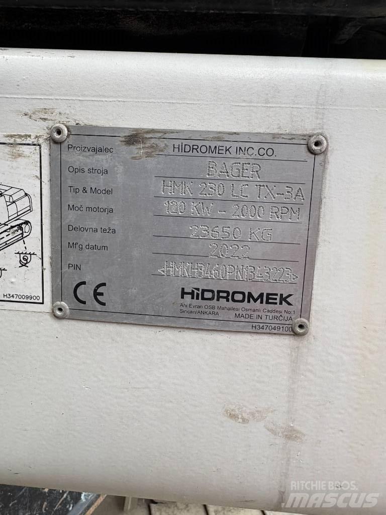 Hidromek 230 LC TX Purkukoneet