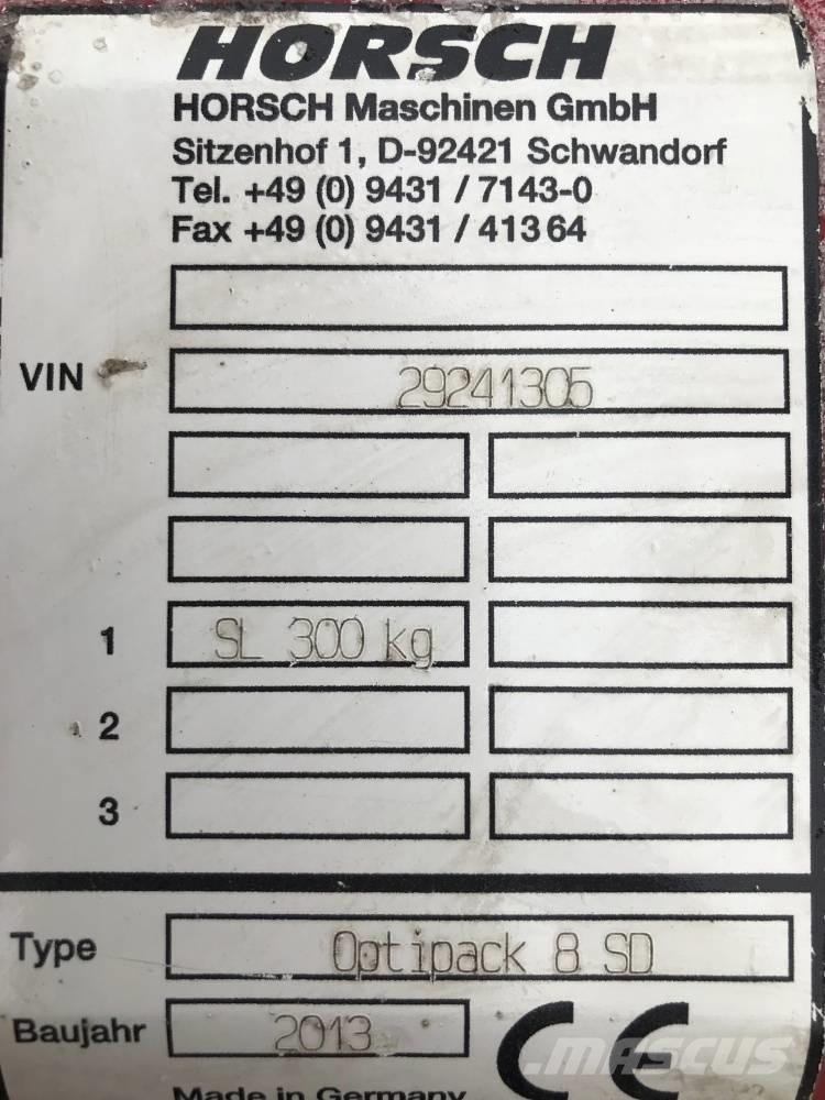 Horsch Optipack 8 SD Kiekkomultaimet ja lautasäkeet