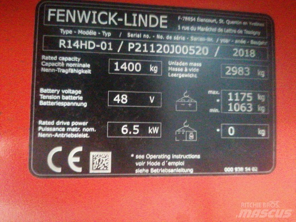 Linde R14HD Työntömastotrukit