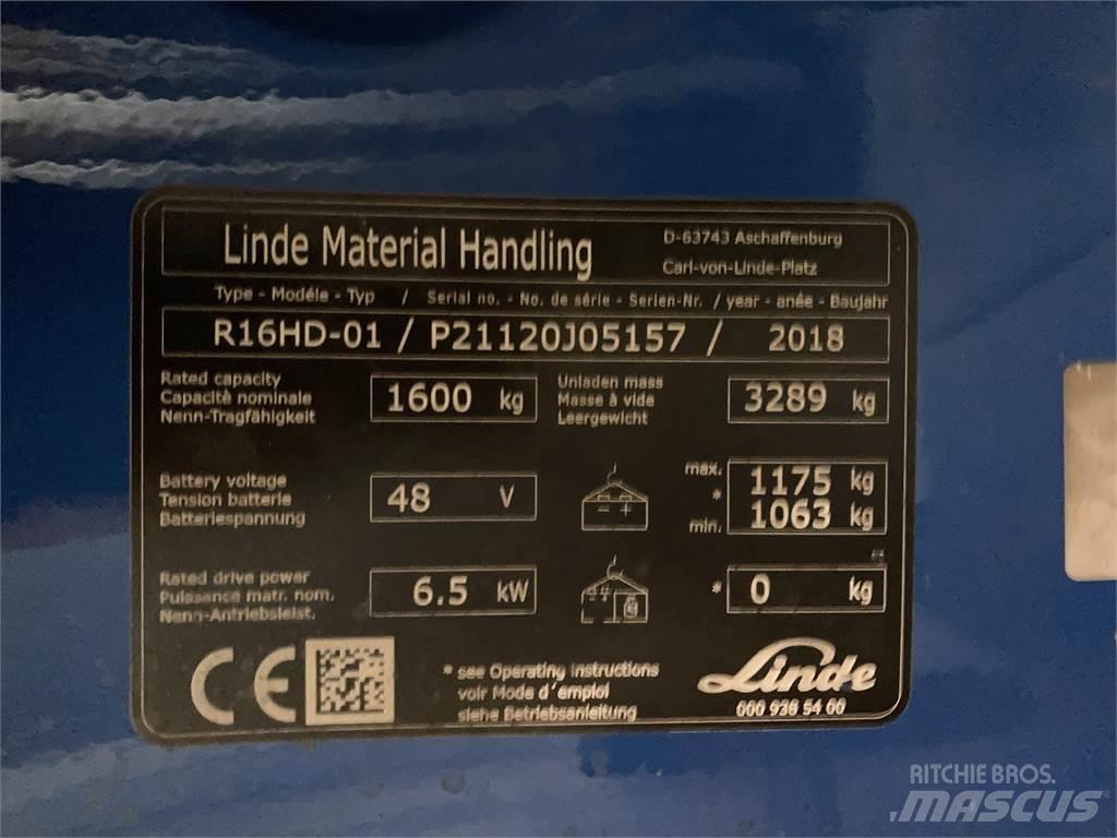 Linde R16HD Työntömastotrukit