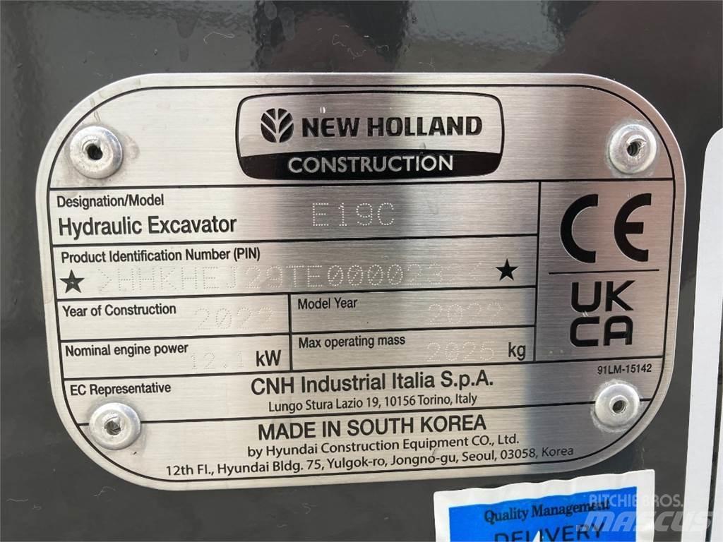 New Holland E 19C Minikaivukoneet < 7t