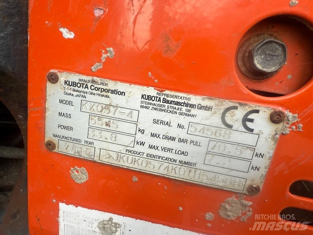 Kubota KX 057-4 Minikaivukoneet < 7t