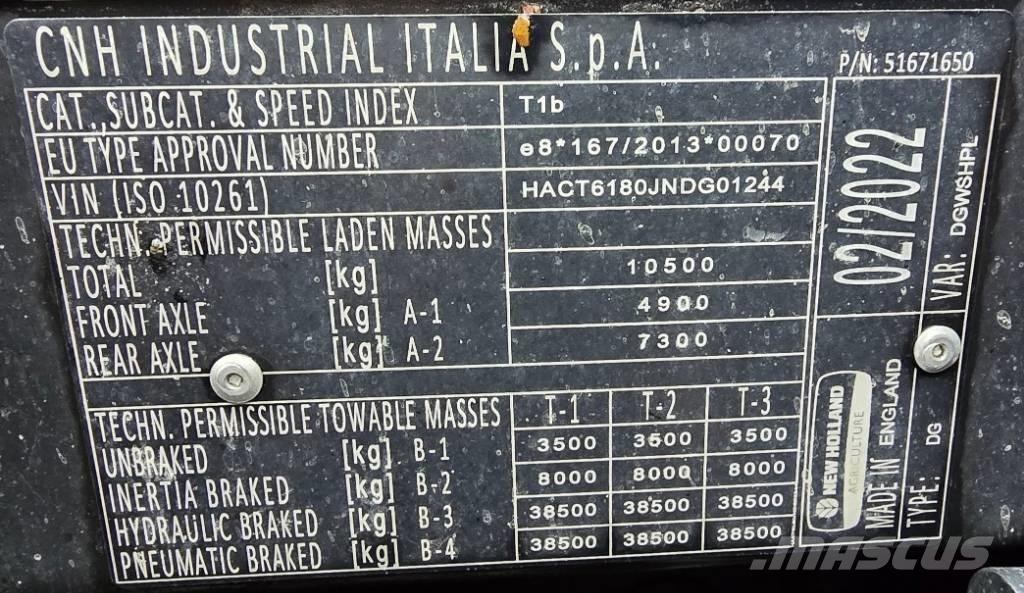 New Holland T 6.180 Traktorit