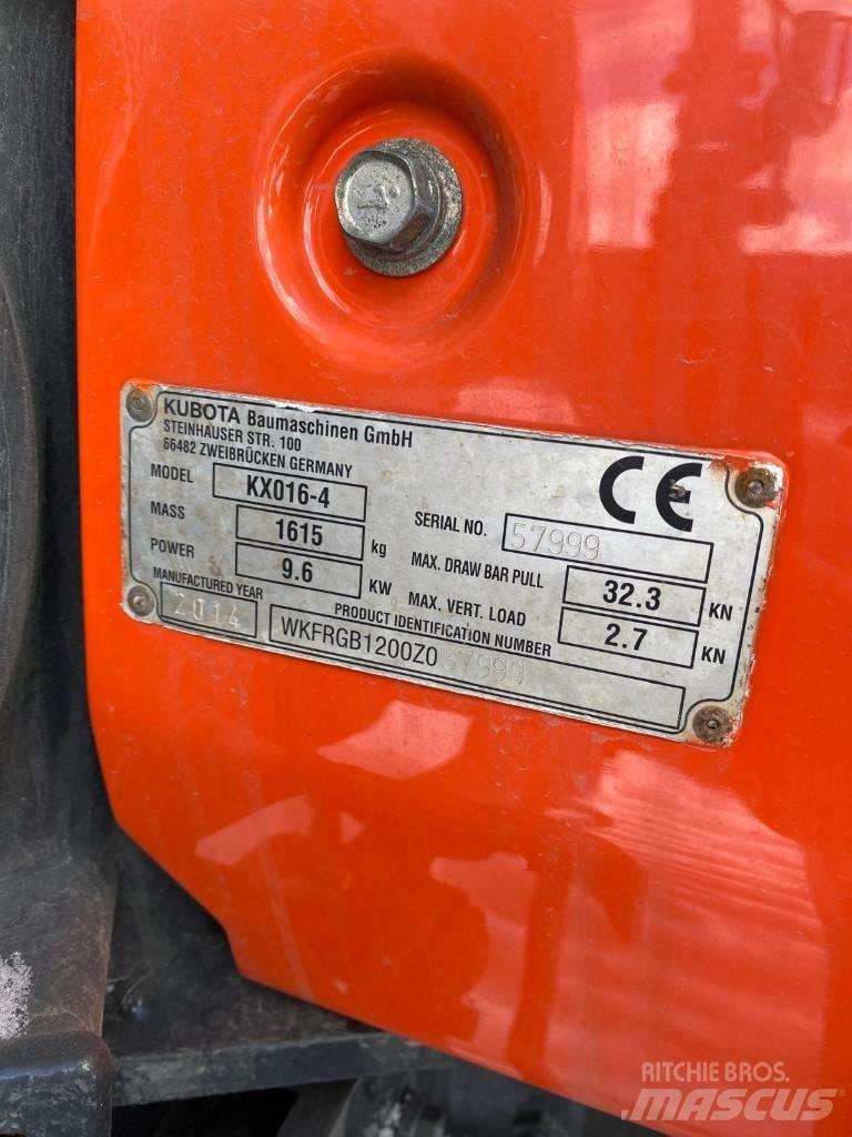 Kubota KX016-4 Minikaivukoneet < 7t