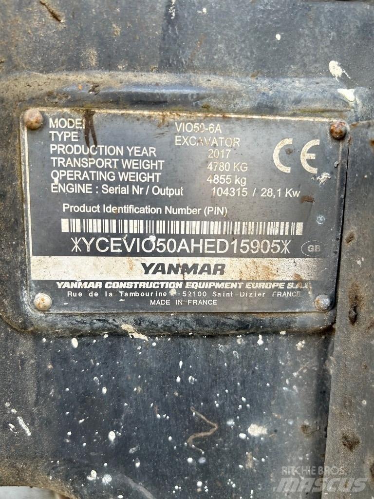 Yanmar VI050 - 6A Minikaivukoneet < 7t
