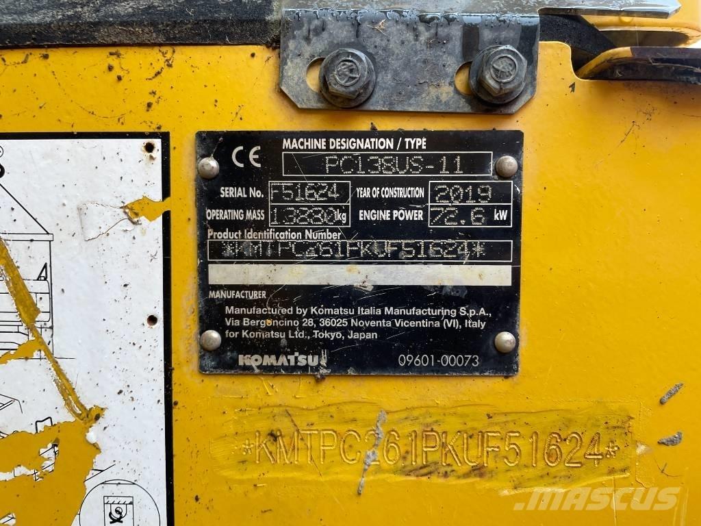 Komatsu PC 138 US-11 Telakaivukoneet
