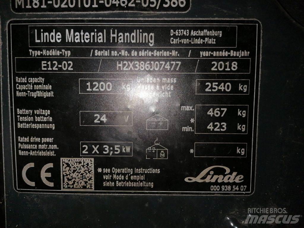 Linde E12-02 Sähkötrukit