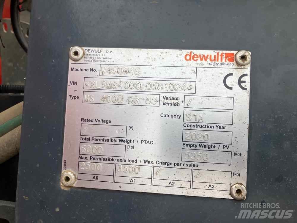 Dewulf MS4000 Perunanistutuskoneet