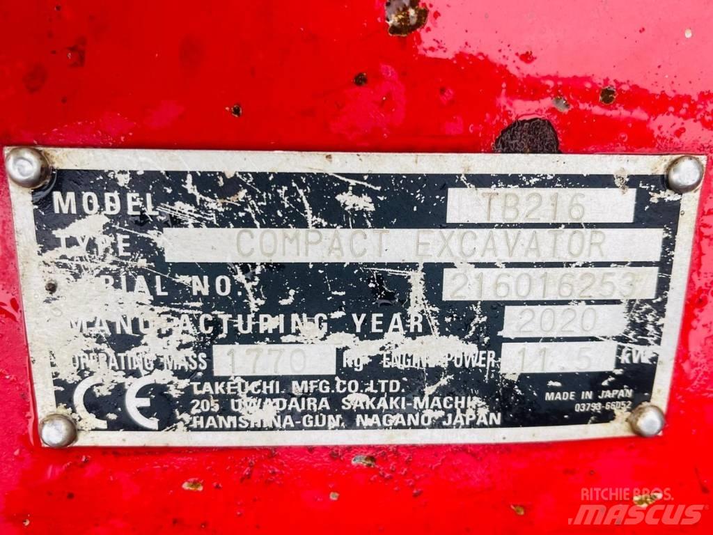 Takeuchi TB 216 Minikaivukoneet < 7t