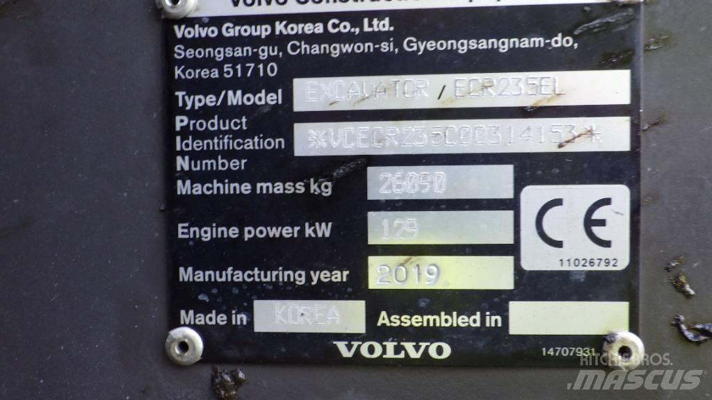 Volvo ECR235EL Telakaivukoneet