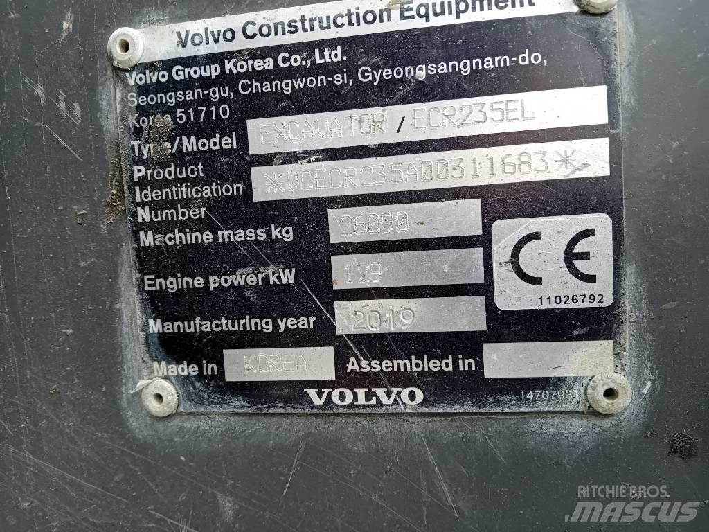 Volvo ECR235EL Telakaivukoneet
