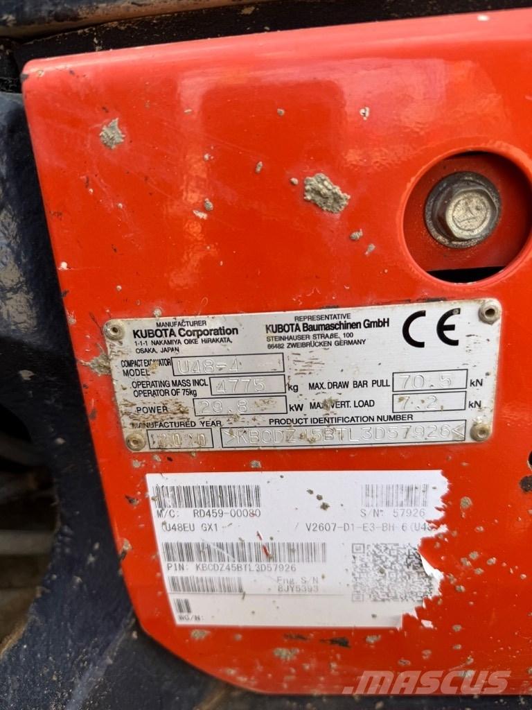 Kubota U 48 Minikaivukoneet < 7t