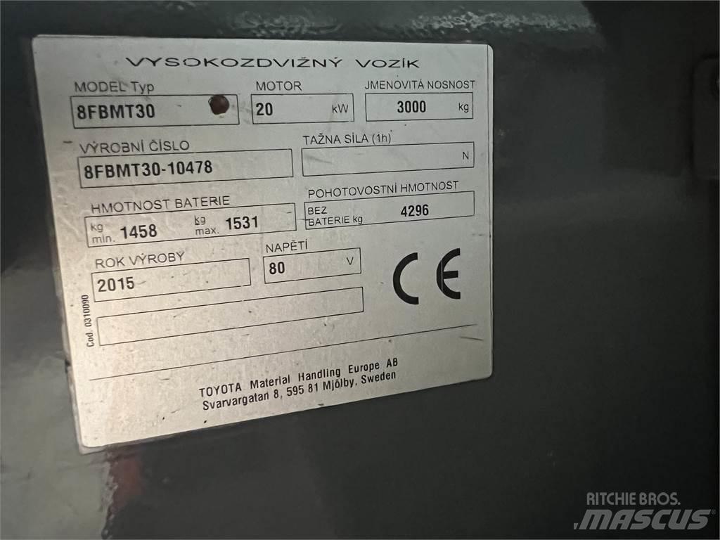 Toyota 8FBMT30 Sähkötrukit