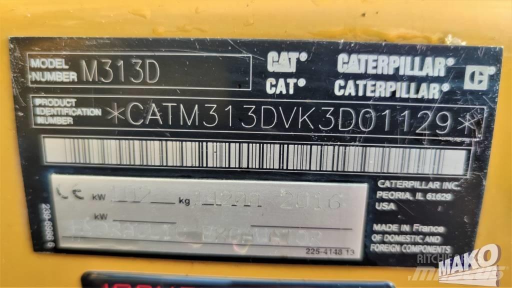 CAT M 313 D Pyöräkaivukoneet