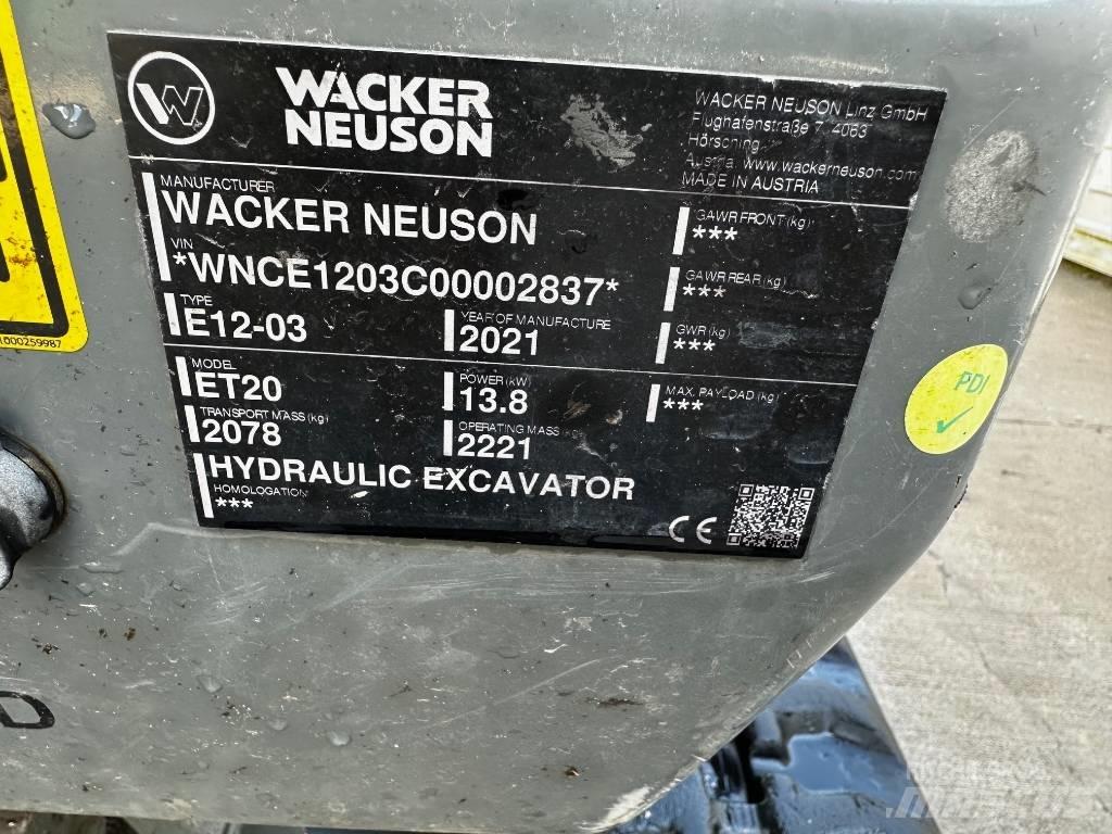 Wacker Neuson ET 20 Minikaivukoneet < 7t