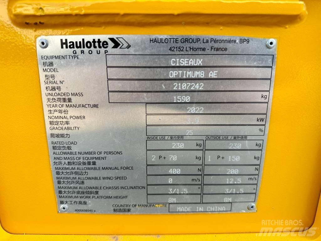 Haulotte OPTIMUM 8 Saksilavat