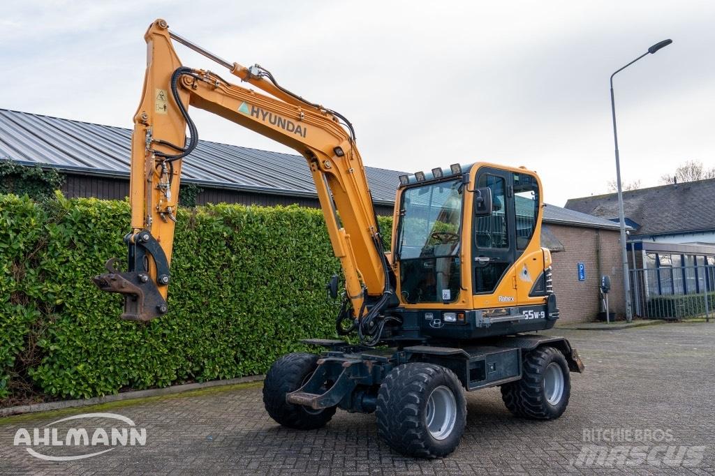 Hyundai R55W-9A Pyöräkaivukoneet