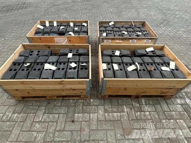 Rubber Pads Ketjut, telat ja alustat