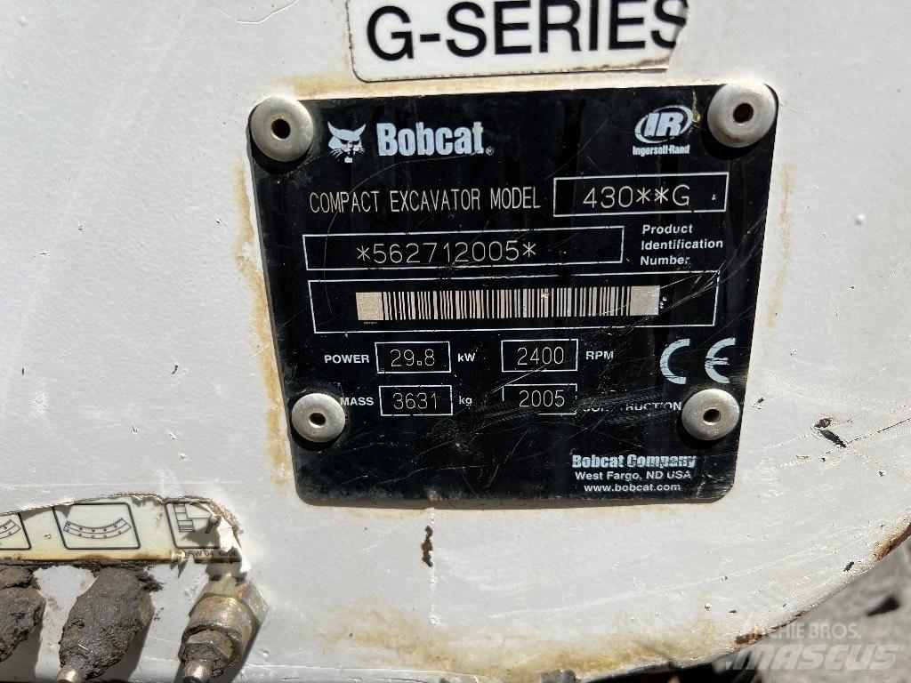Bobcat 430 Minikaivukoneet < 7t