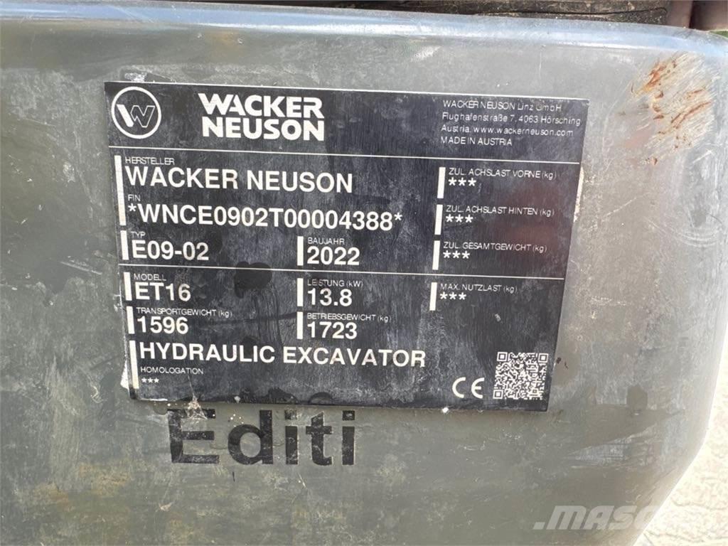 Wacker Neuson ET16 Telakaivukoneet