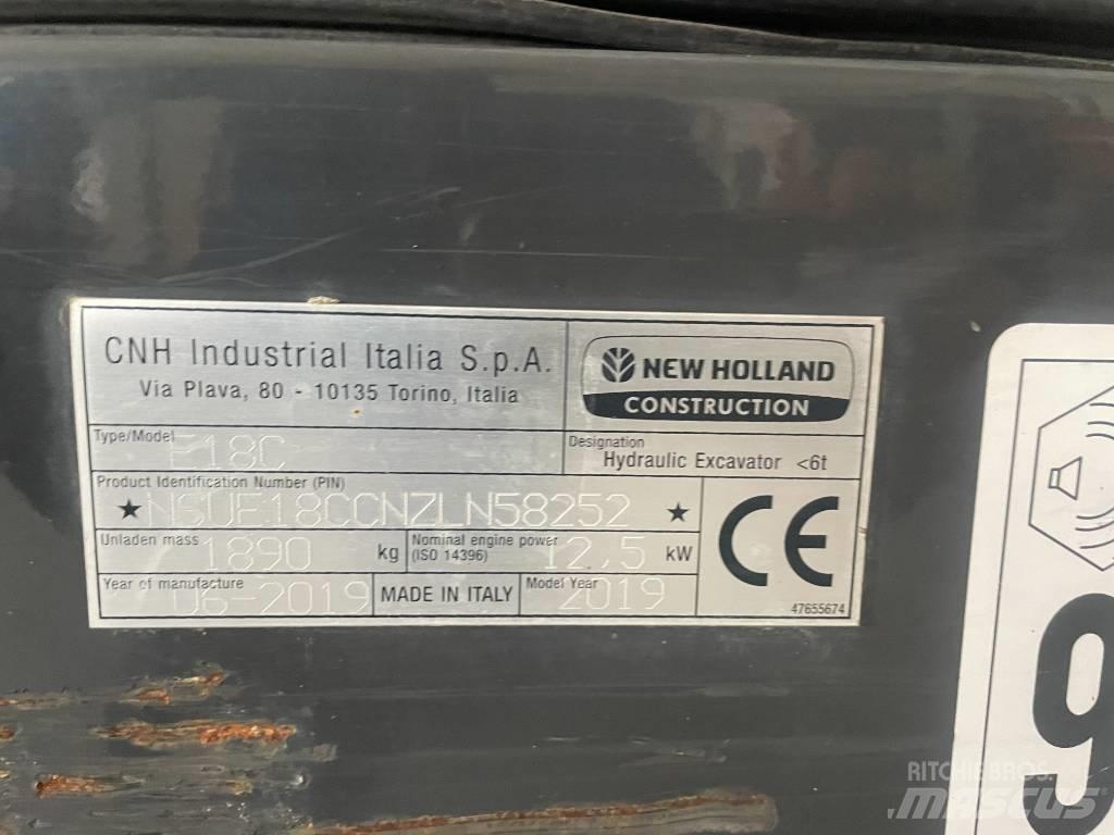 New Holland E 18 C Minikaivukoneet < 7t