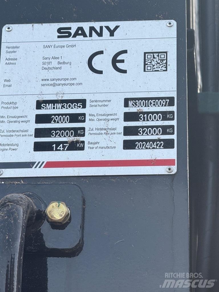 Sany SMHW 30 G5 Jätteenkäsittelijät