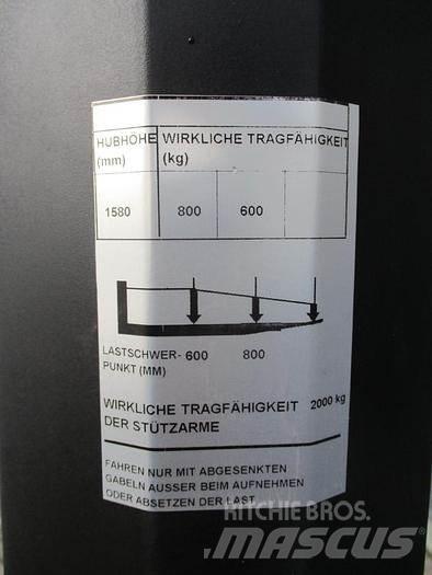 BT SWE 080L Käyden ajettavat pinoamistrukit