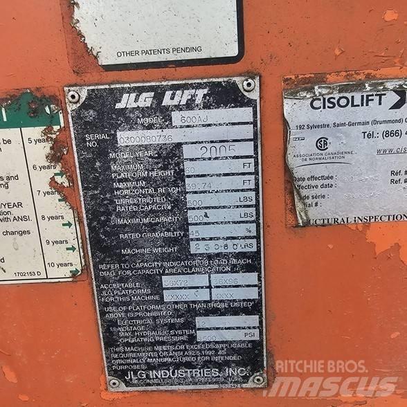 JLG 600AJ Kuukulkijat