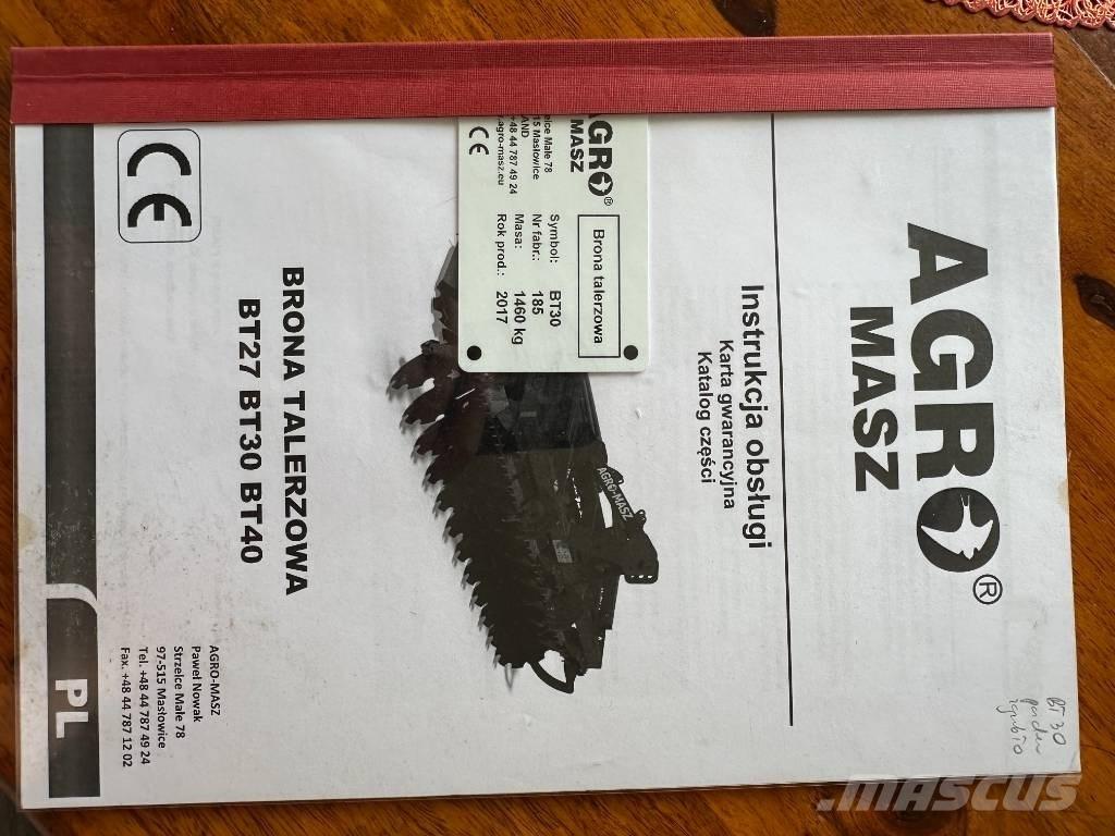 Agro-Masz BT30 Kiekkomultaimet ja lautasäkeet