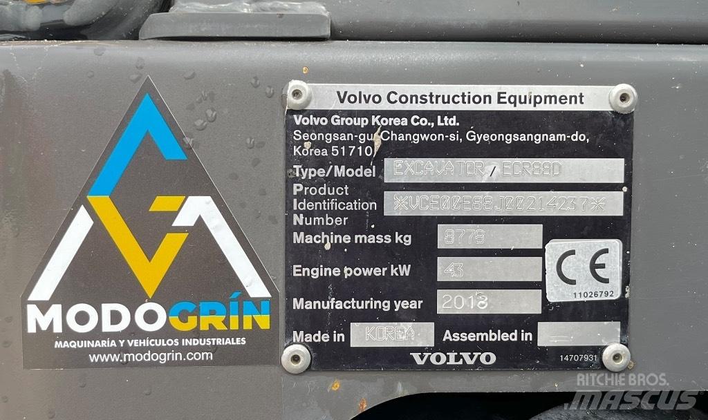 Volvo ECR 88 Minikaivukoneet < 7t