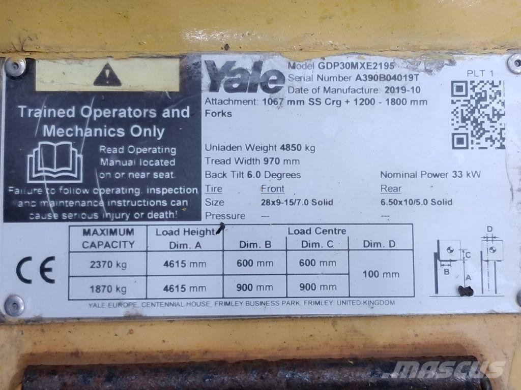 Yale GDP30MXE2195 Dieseltrukit