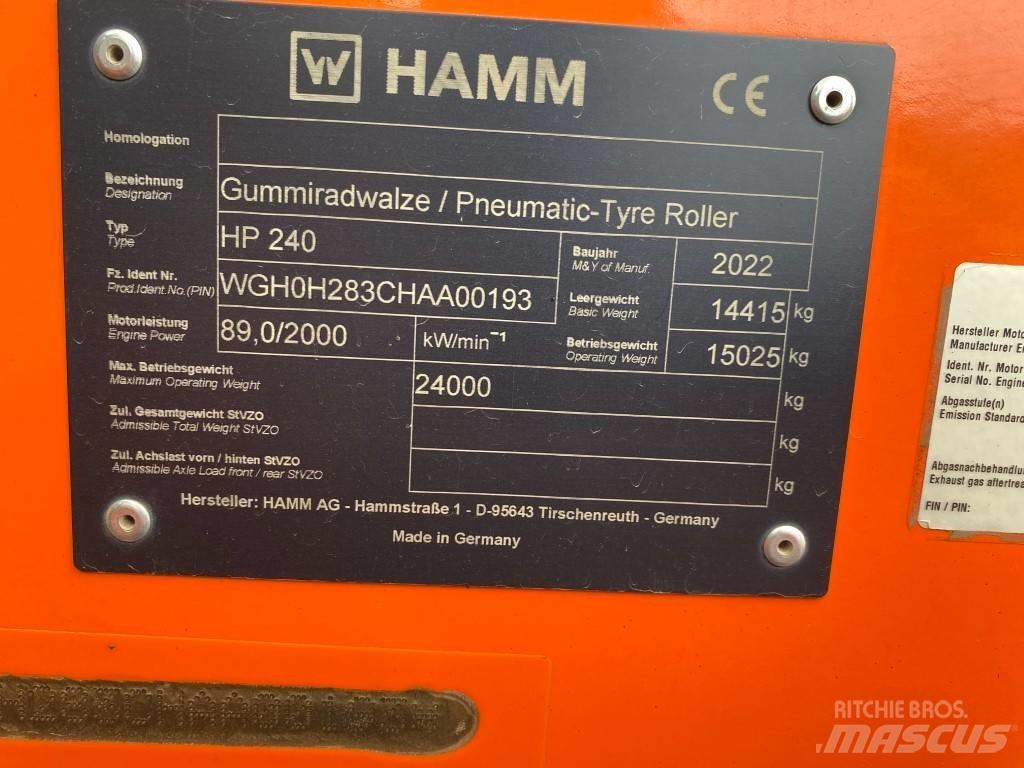Hamm HP240 Tandemjyrät