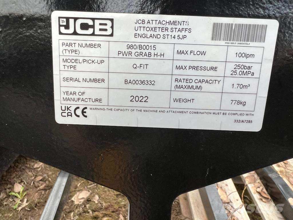JCB 980/B0007 Grab Muut kuormaus- ja kaivuulaitteet sekä lisävarusteet