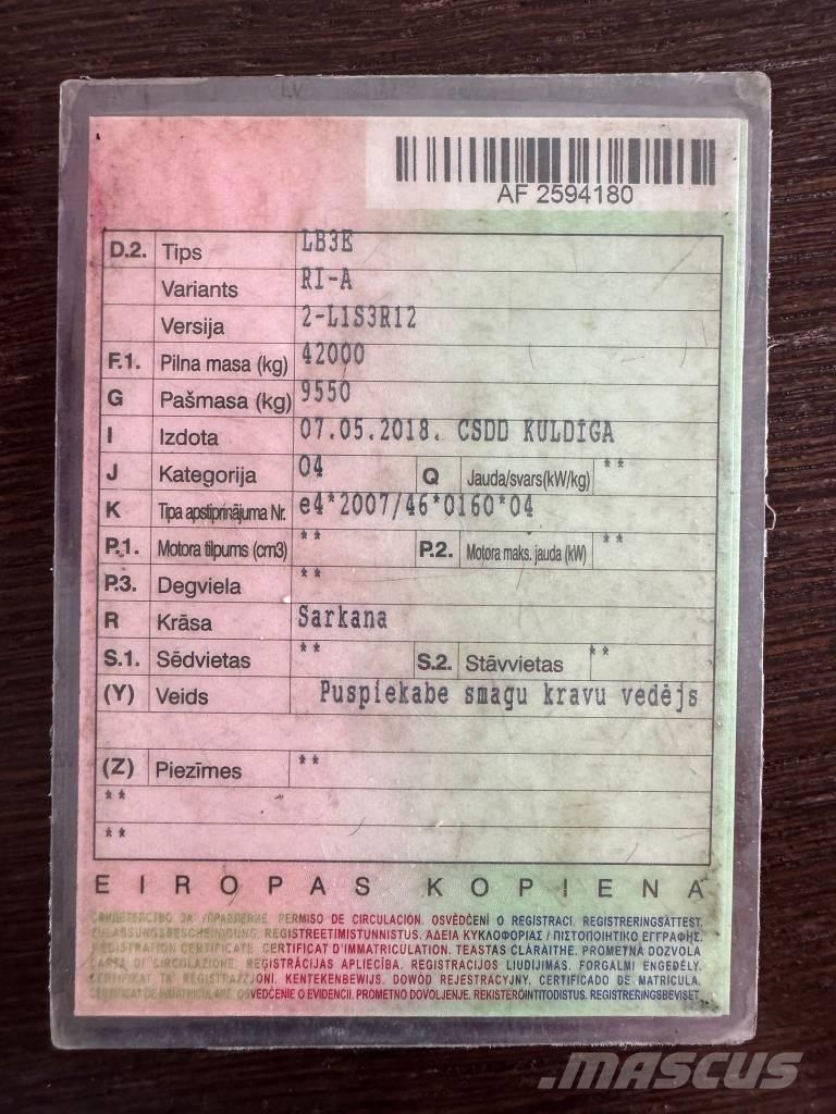 Kässbohrer Lowbed Dolly-apuvaunut