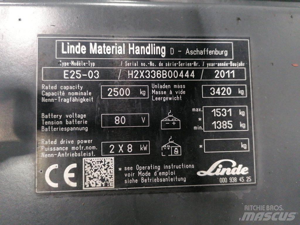 Linde E25-03 Sähkötrukit