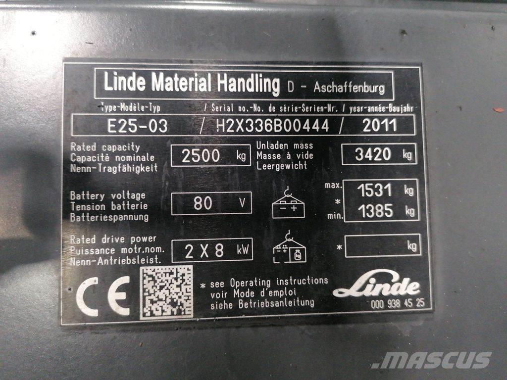 Linde E25-03 Sähkötrukit