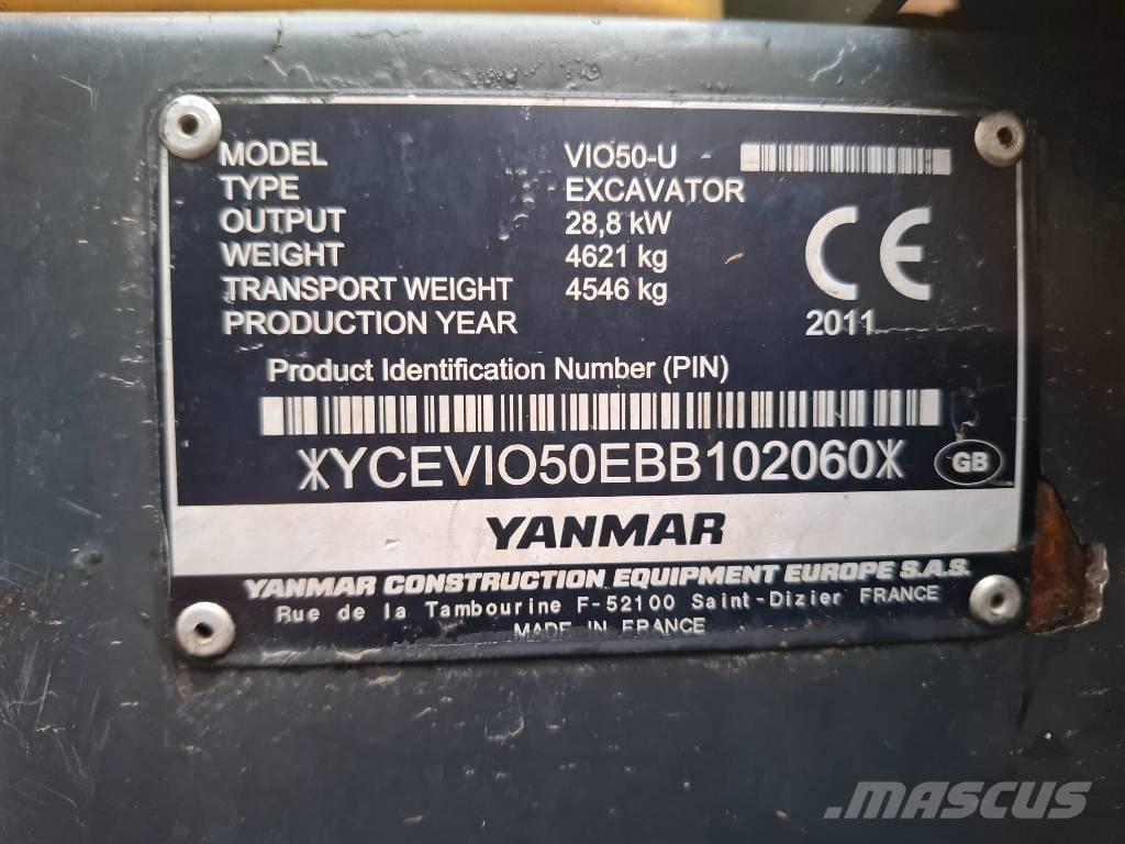 Yanmar VIO50-U Minikaivukoneet < 7t
