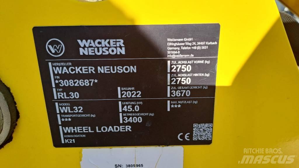 Wacker Neuson WL32 Pyöräkuormaajat