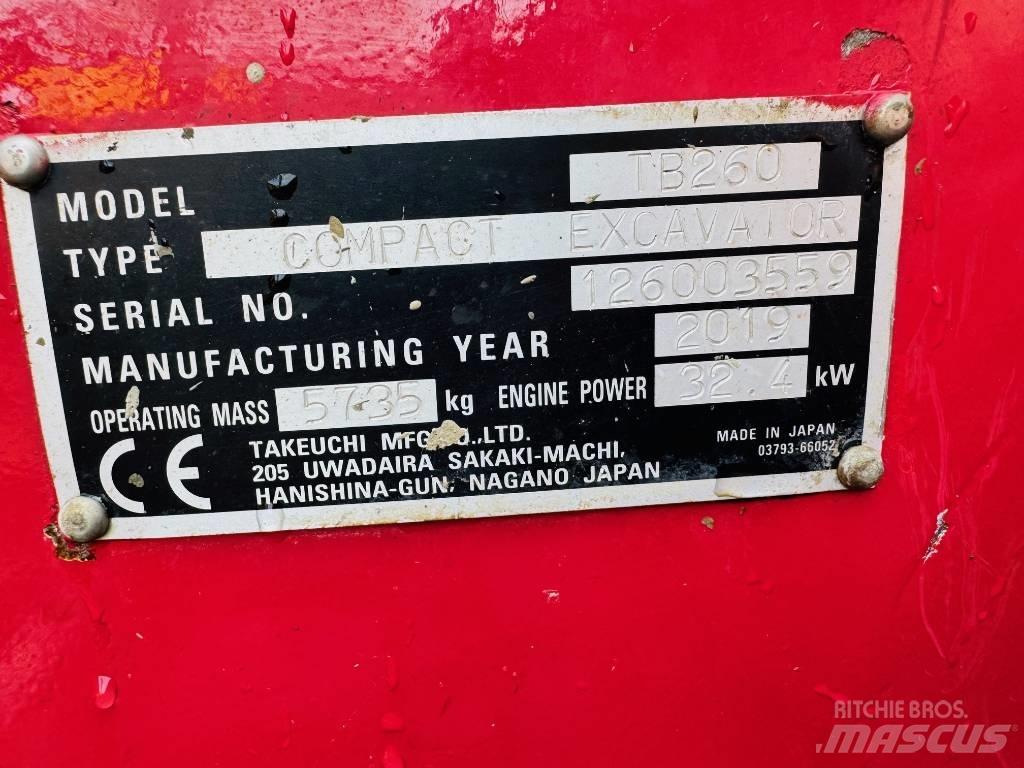 Takeuchi TB 260 Minikaivukoneet < 7t
