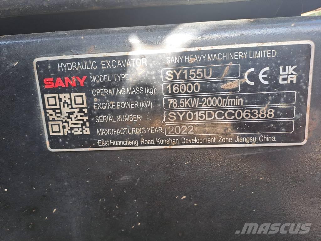 Sany SY 155 U Telakaivukoneet