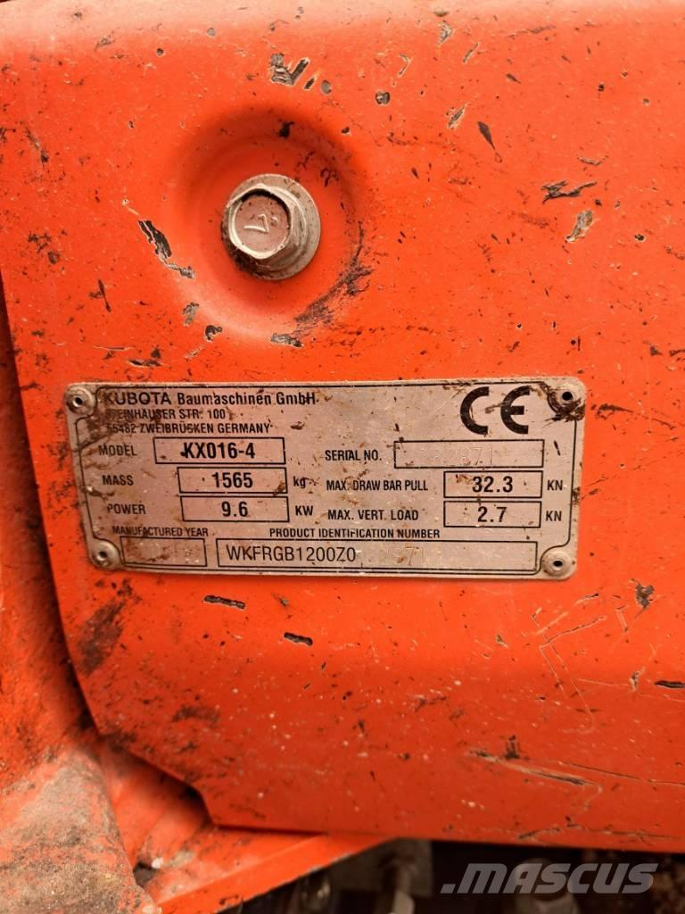 Kubota KX 016-4 HG Minikaivukoneet < 7t