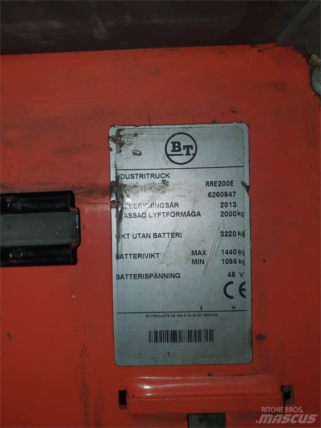 BT RRE200E Työntömastotrukit